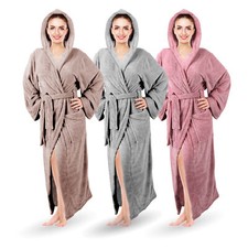 Damen bademantel lang - bademantel,