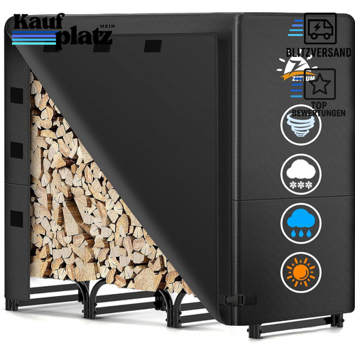 Kaminholzregal metall mit - kaminholzregal,