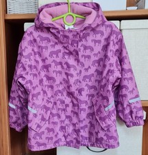 Papagino Regenjacke gefüttert Kinder Mädchen lila Gr. 110 /116 mit Kapuze