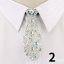 Herren Damen Strass Krawatte
