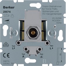 Berker 2874 Tronic-Drehdimmer UP 525 W (R, C) mit Softrastung Lichtsteuerung OVP