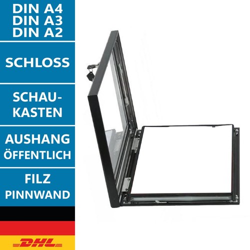 Schaukasten abschließbar alu - schaukasten,