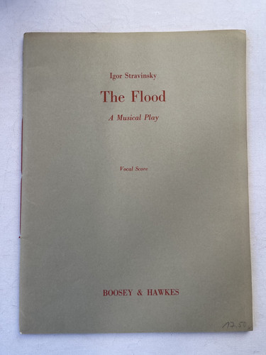 Noten strawinsky the flood - strawinsky.,