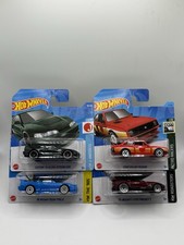 Hot Wheel Konvolut 4 Autos, Custom Acura, Nissan 240SX, Ford Escort, Jaguar F-Ty
