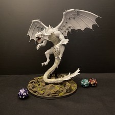 Dungeons And Dragons White Dragon Pathfinder Battles Deep Cuts Miniatur bemalt