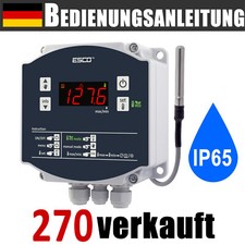 Wandmontage TEMPERATURREGLER Thermostat Steuer- und Alarmausgang 230V 12V 24V