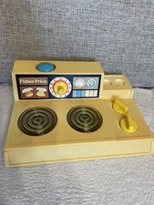 Fisher Price Herd Herdplatte Küche Spielzeug 1978 vintage