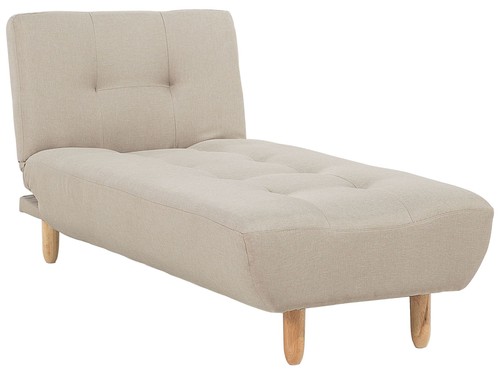 Chaiselounge stoffbezug beige - chaiselounge,