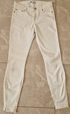 ZARA Hose Jeans Wachs Hose Weiß Gr. 34 Guter Zustand