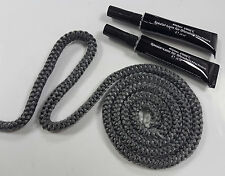 Dichtschnur Dichtband inkl. Kleber Ofendichtung Ofenschnur Kamindichtung schw. 