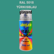 Türkisblau    1 Spraydose 400ml Autolack glänzend RAL 5018