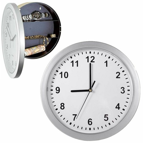 Wanduhr safe hse34 - wanduhr, geheimfach