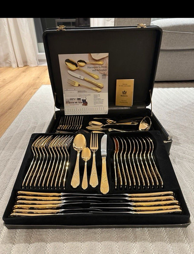 Sbs edelstahl besteckset gold - edelstahl,