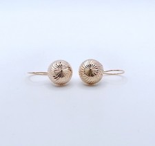 Paar Ohrringe 585er Rotgold 14 Karat Gold Ohrhänger 