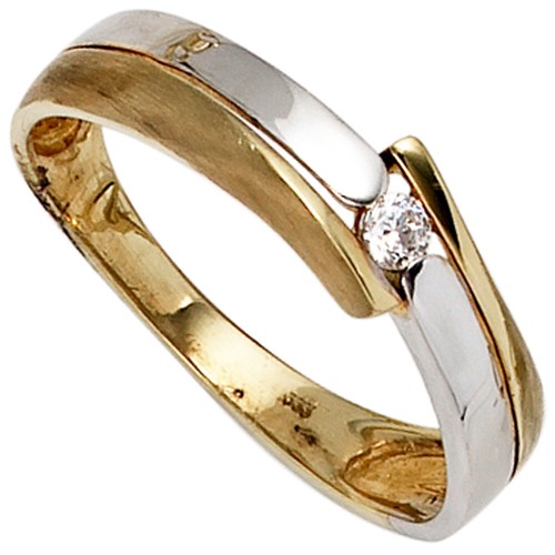 Damenring 333 gold weißgold - 333,