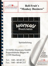 Spielanleitungen  Monkey Business -Tuning Spielautomat 1996