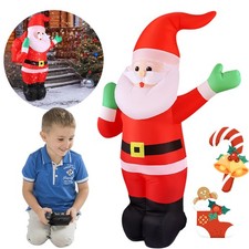 Weihnachtsmann Aufblasbar Aufblasbare Weihnachtsdeko für Outdoor, Draußen, Hof