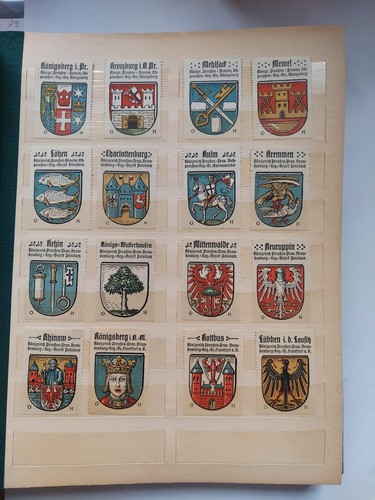 Reklamemarke vignette wappen - reklamemarke,