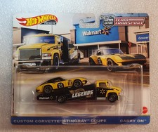 Hot Wheels Team Transport Corvette Stingray Legends Tour WALMART RealRider NEU