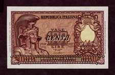 ITALIEN 100 LIRE Banknote 1951