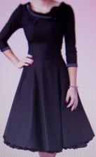 Stop Staring Kleid schwarz ausverkauft Gr. XS /kleine S Retro Swingkleid aus USA