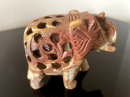 Vintage marmor elefant - marmor,
