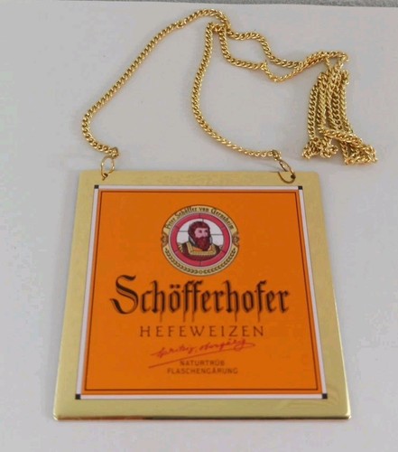 Zapfhahnschild schöfferhofer - zapfhahnschild, "schöfferhofer