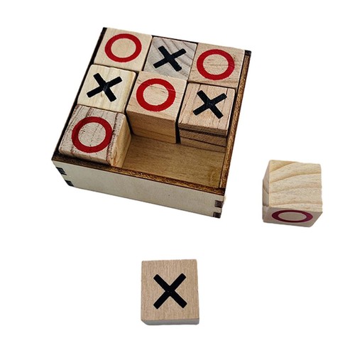 Tic tac toe holzbrettspiel - tac,