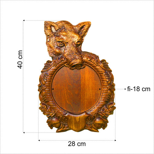 Rehbock geweihschild holz - rehbock,