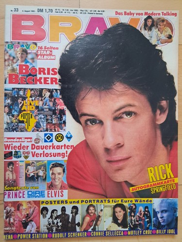 Bravo vom 8 1985 rick - bravo, nr.33