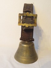 Große Antike Kuhglocke Schweiz A.TADDEOLI 4,3KG mit Lederriemen