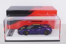 BBR SPECIAL FERRARI 488 PISTA VIOLA AL HUMAD, LEATHER BASE,1 of 19, 1:43,OVP,MIB