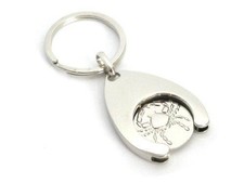 Sternzeichen Krebs Schlüsselanhänger Einkaufs Chip Einkaufswagen Euro Ersatz