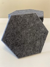 Akustische Absorptions Paneele 11x dunkelgrau + 12x hellgrau, 30 x 26 x 0,9 cm