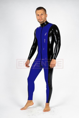 Marineblau schwarz catsuit - catsuit, aus