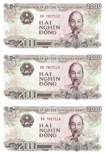 Vietnam 2000 dong - 3x, 1988