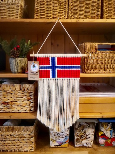 Norwegen flagge makramee - norwegen,