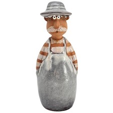 Figur Mann mit Hut Keramik