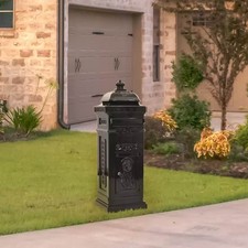 Säulenbriefkasten Aluminium