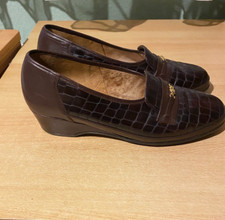 Luftpolster Leder Damenschuh *fasan* GOLDY* Gr.7,5 Weite G innen +außen Leder