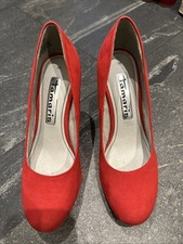 Tamaris Pumps Wildleder Rot Gr