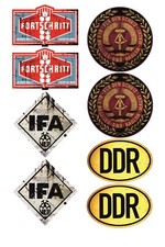 Ddr aufkleber set - ddr,