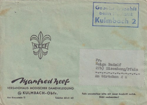 95478 kulmbach brief vom - kulmbach,