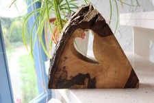 Gartendeko-Rustikal Baumsch. m.  Herz Wallnuß Einweihung-Geschenk-Upcycling,