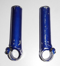 BAR ENDS LENKERHÖRNER 22,2mm ALUMINIUM BLAU ZUSATZGRIFFE LENKER GRIFFE ERONOMISC