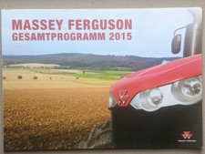 MASSEY FERGUSON MF Mähdrescher Presse Traktoren Programm 2015 Prospekt Schlepper