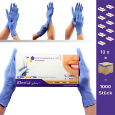 Nitrilhandschuhe blau 1000 Stück - Puderfreie Einweghandschuhe