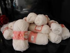 700 gr. Conesta Stahlsche Wolle mit Baumwolle rohweiß 3fach unbenutzt