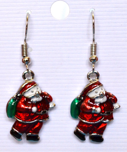 Weihnachtsohrringe nikolaus - weihnachtsohrringe,