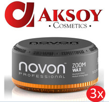 ( 35,33€ / L ) 3 x Novon Professional Zoom Wax 150ml Haar Wax mit Honigmelone